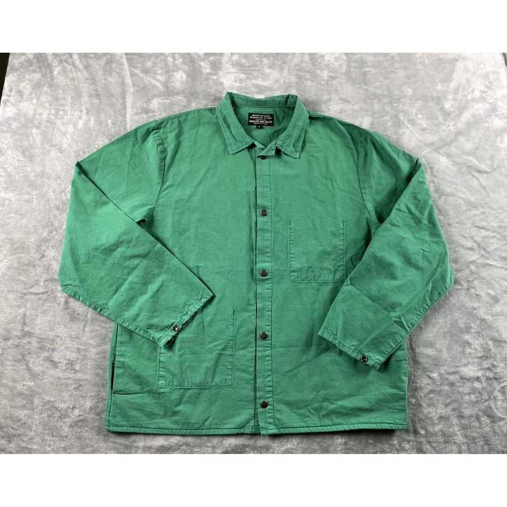 Imogene Willie Welders Jacket Mens Medium Green Ripstop Lightweight Utility USA